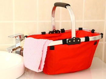 Fabric Lightweight Insulated Foldable Picnic Tote Basket