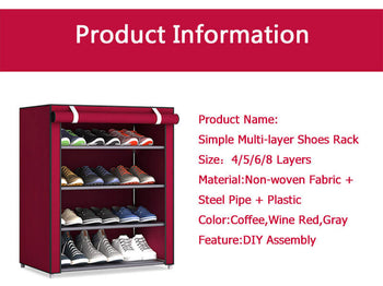 Multi-layer Combination Dust-proof Cloth Shoe Cabinet