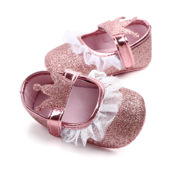 Crown fancy baby girls shoes