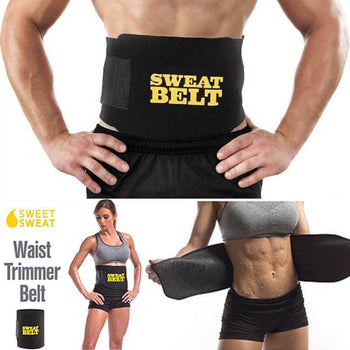 Sweat waist trimmer belt