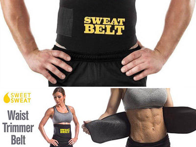 Sweat waist trimmer belt