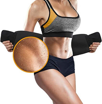 Sweat waist trimmer belt