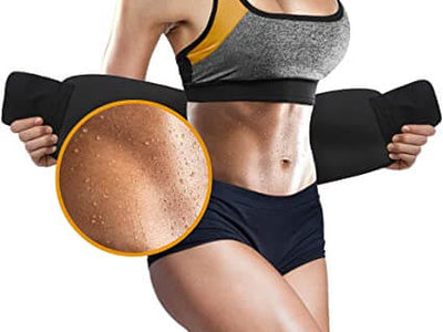 Sweat waist trimmer belt